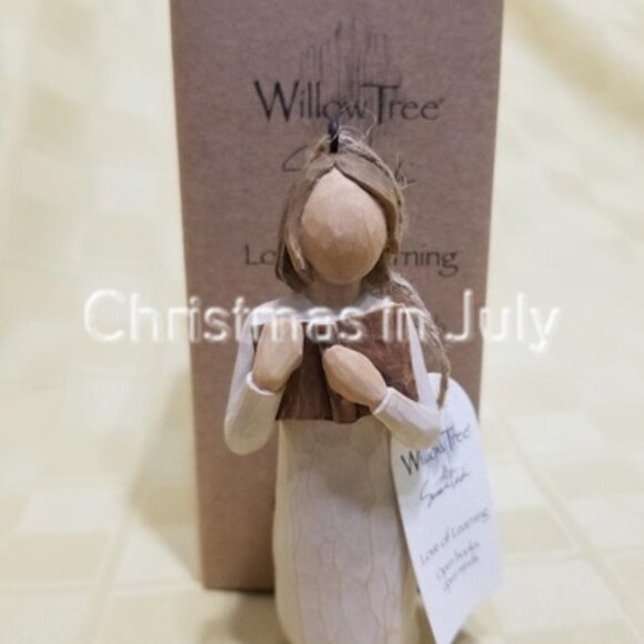 Willow Tree Susan Lordi Love of Learning School Teacher Student Ornament 26192 - Picture 1 of 2
